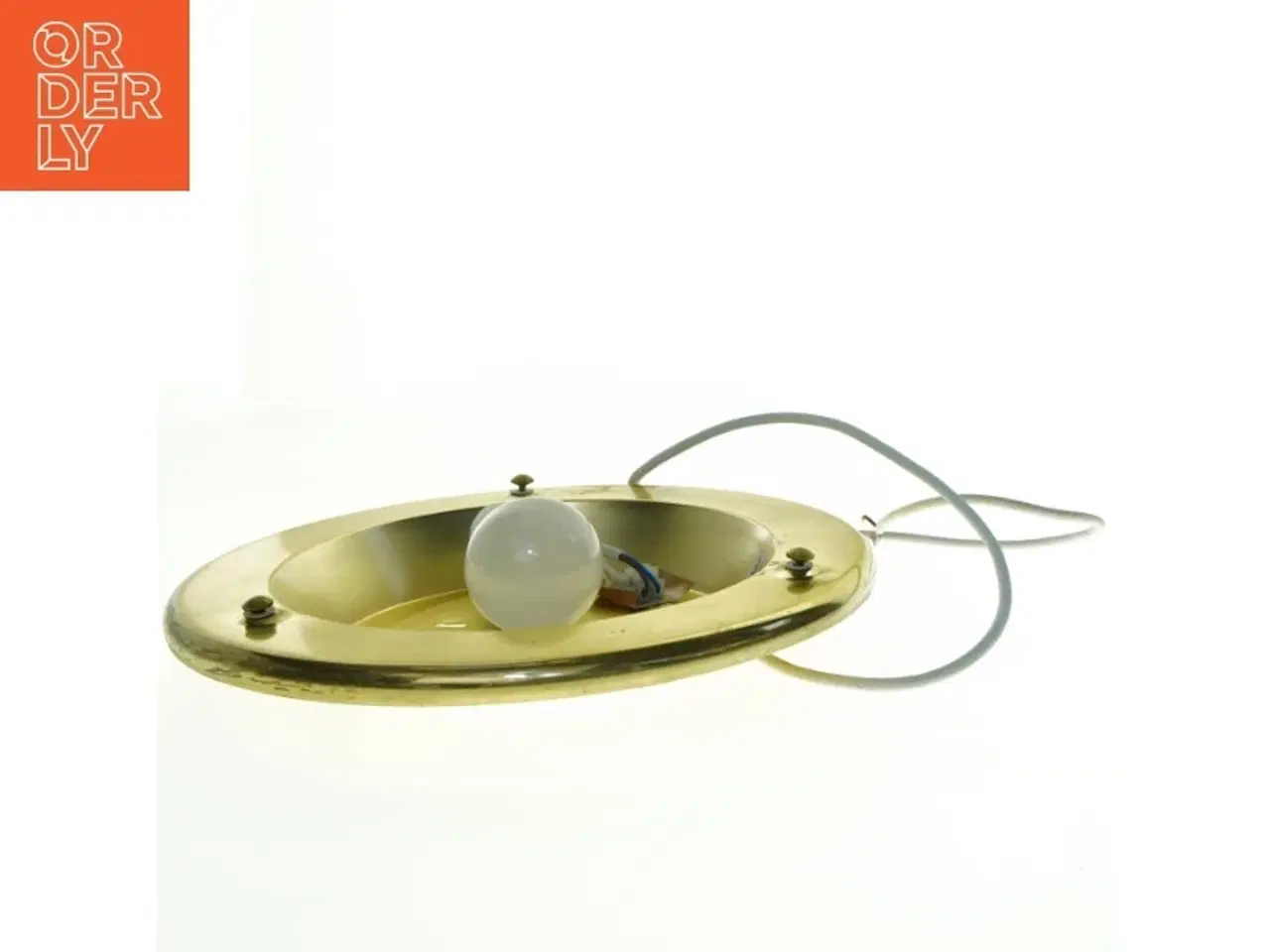 Billede 4 - Messing loftlampe (str. 31 x 31 cm)