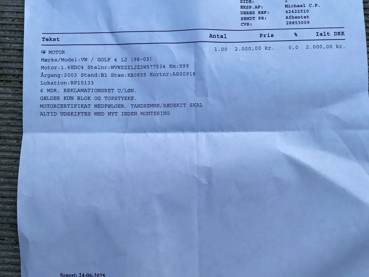 Billede 8 - Golf 4 1.6 16v benzin
