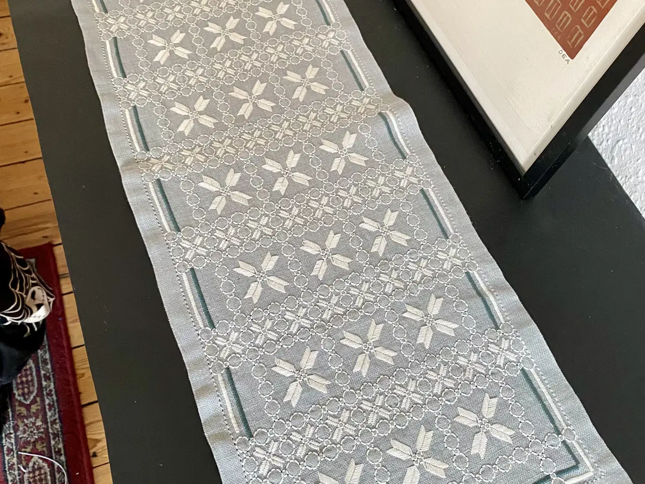 Billede 1 - Broderet bordløber