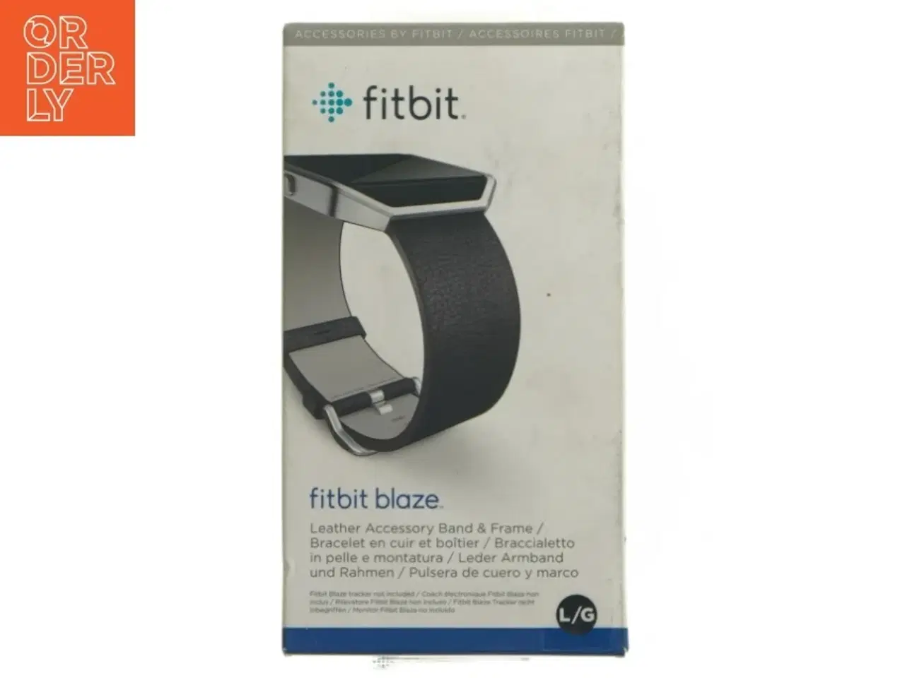 Billede 1 - Fitbit Blaze læderrem og ramme fra Fitbit (str. Størrelse L/G)