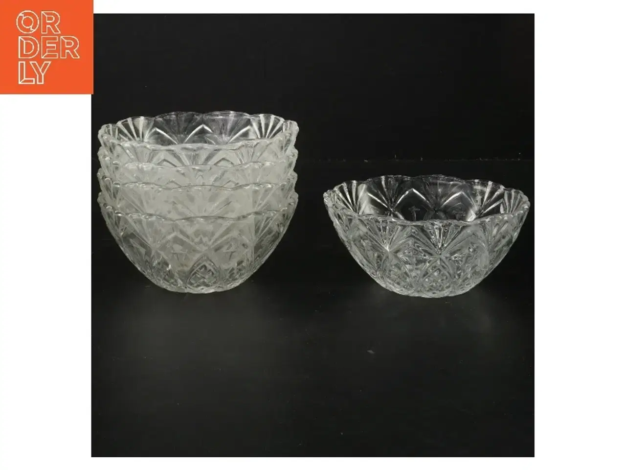 Billede 2 - Glas skålesæt (str. 5 stk Ø 12 cm)