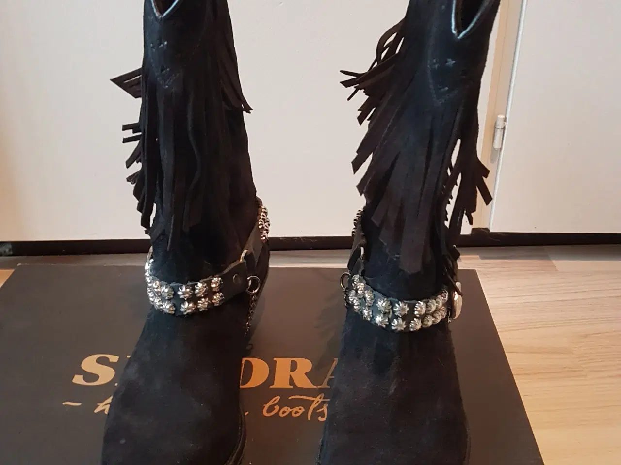 Billede 2 - Linedance/Cowboystøvler I sort