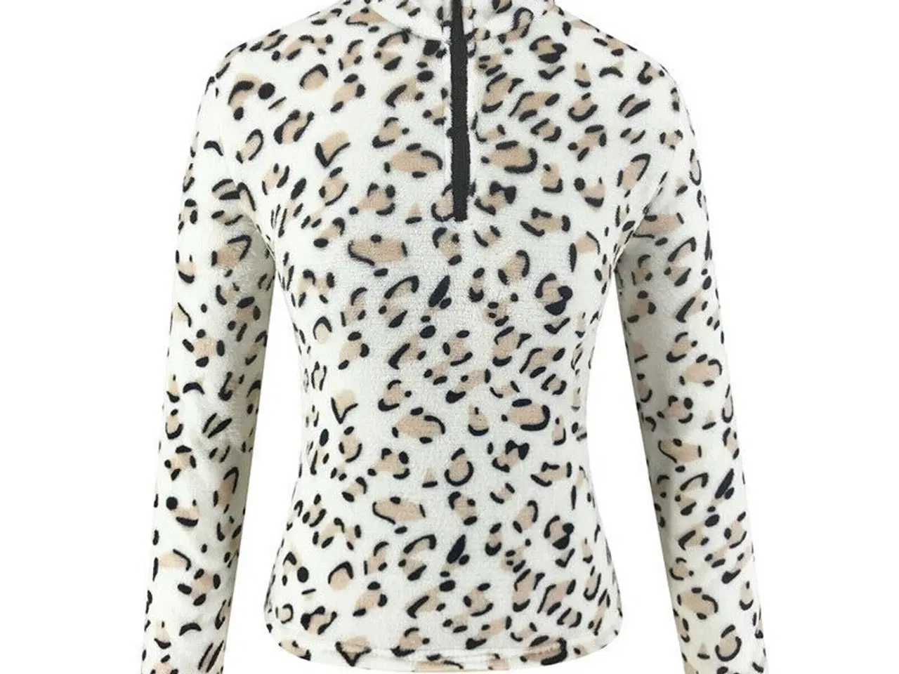 Billede 3 - Bluse-i Leopard printet-Flease bluse/L,XL