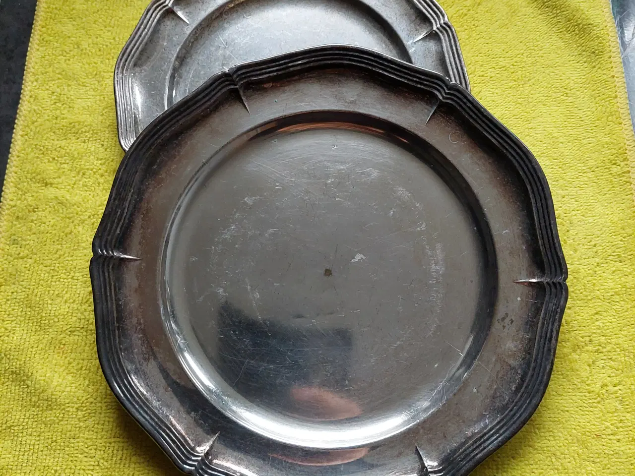 Billede 6 - fad forskellige - sølvfarve metal fad