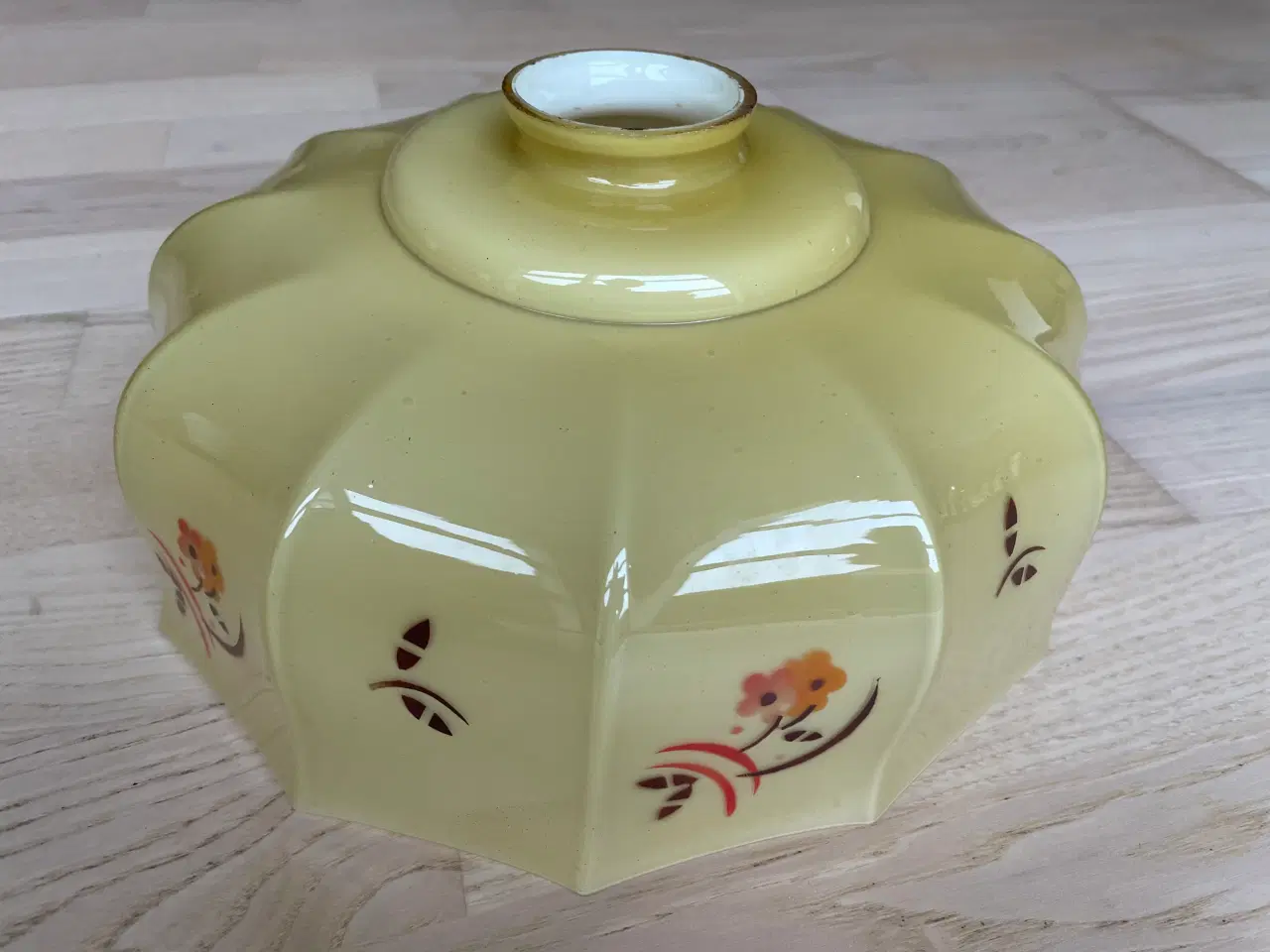 Billede 1 - Gammel glas Loftlampe 