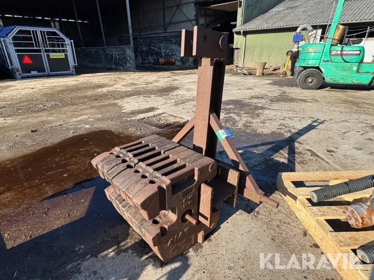 Billede 1 - Vægtklods FIAT 320 kg i alt