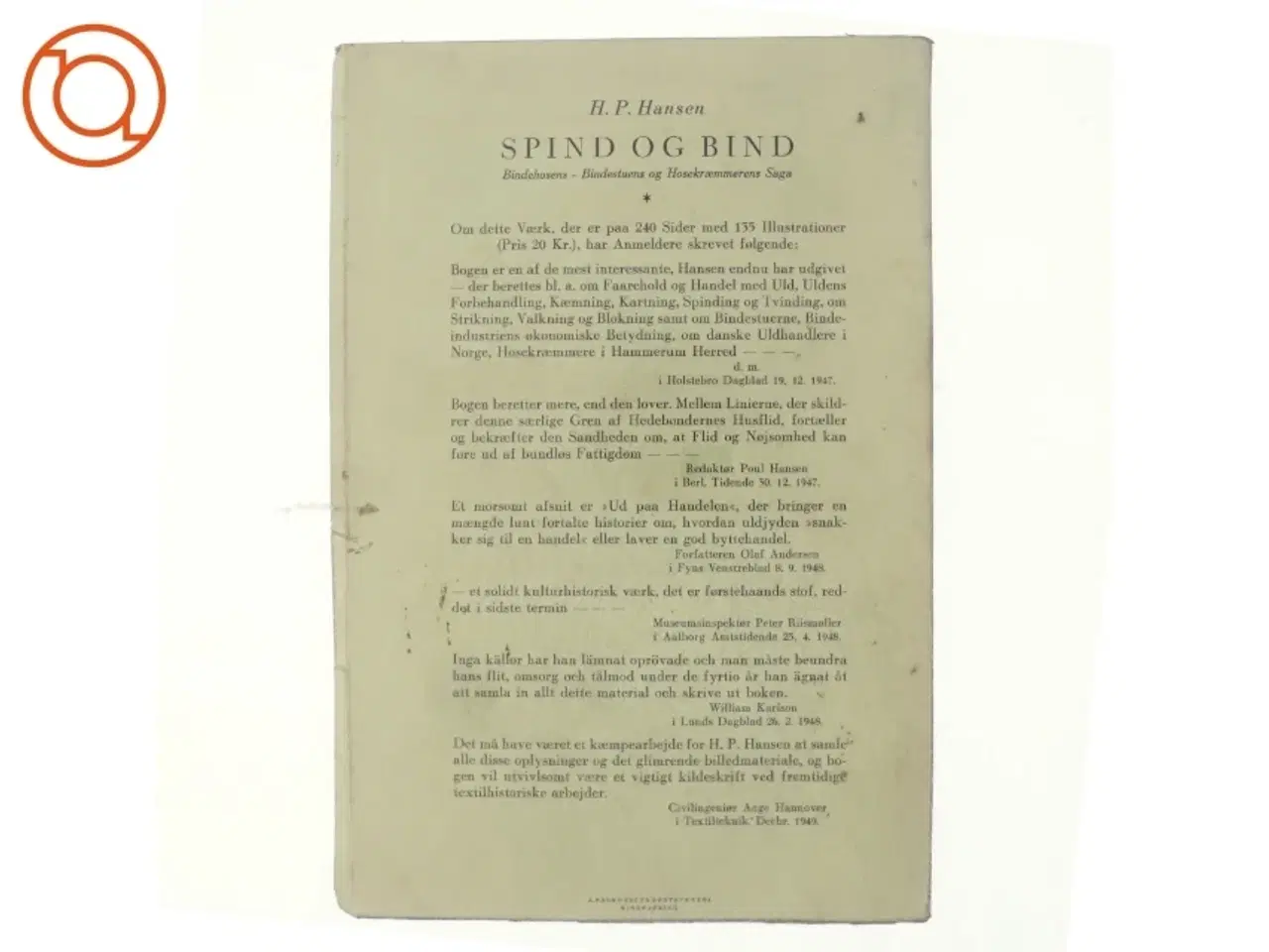 Billede 3 - De gamle fortalte af H.P. Hansen (bog)