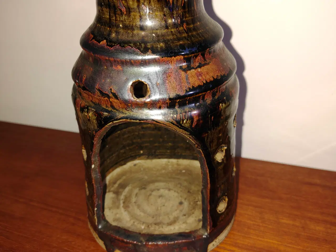 Billede 1 - Flot keramik lysestage/lygte