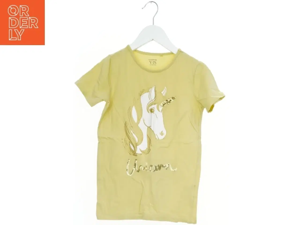 Billede 1 - Børne T-shirt str. 134 med enhjørninge print fra VRS