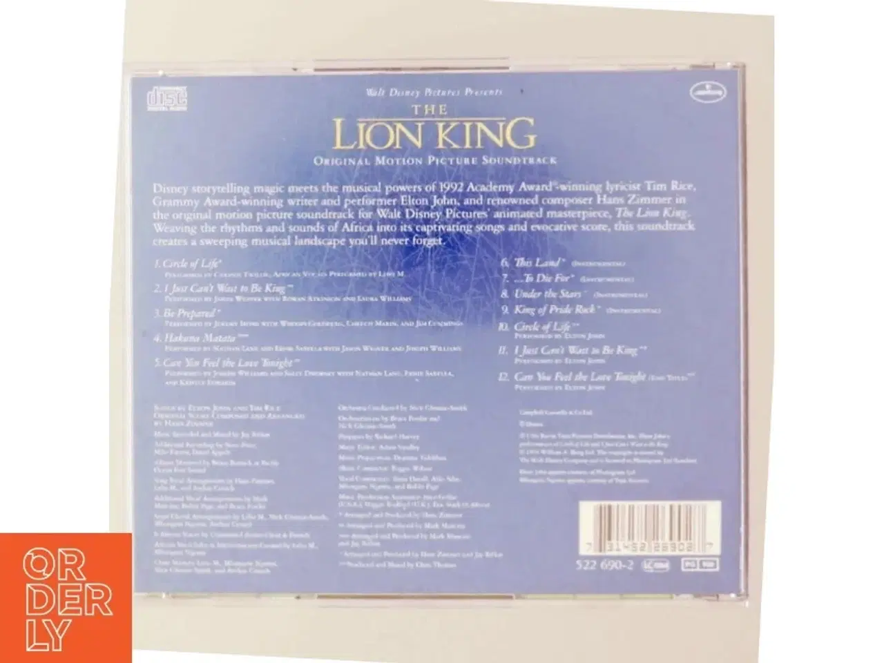 Billede 3 - Løvernes Konge Soundtrack CD fra Disney