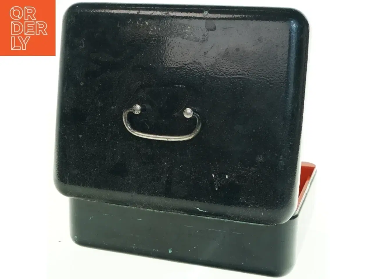 Billede 5 - Sort pengekasse med nøgle (str. 25 x 20 cm)