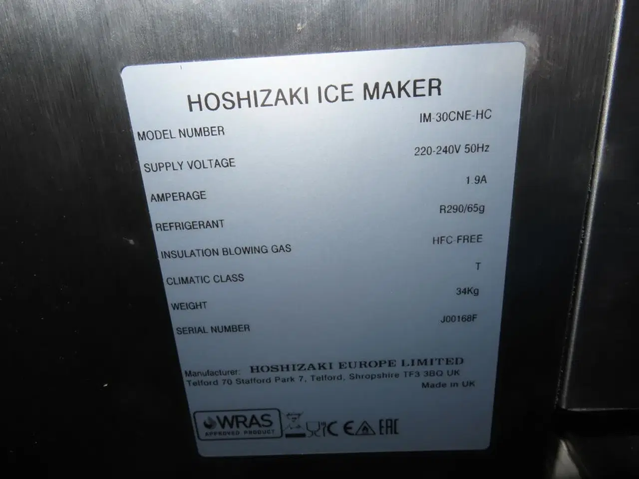 Billede 4 - Isterningmaskine med filter HOSHIZAKI