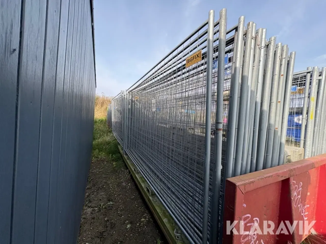 Billede 12 - Wirehejs lad med byggeplads hegn Sydfyns Jernvare Fabrik