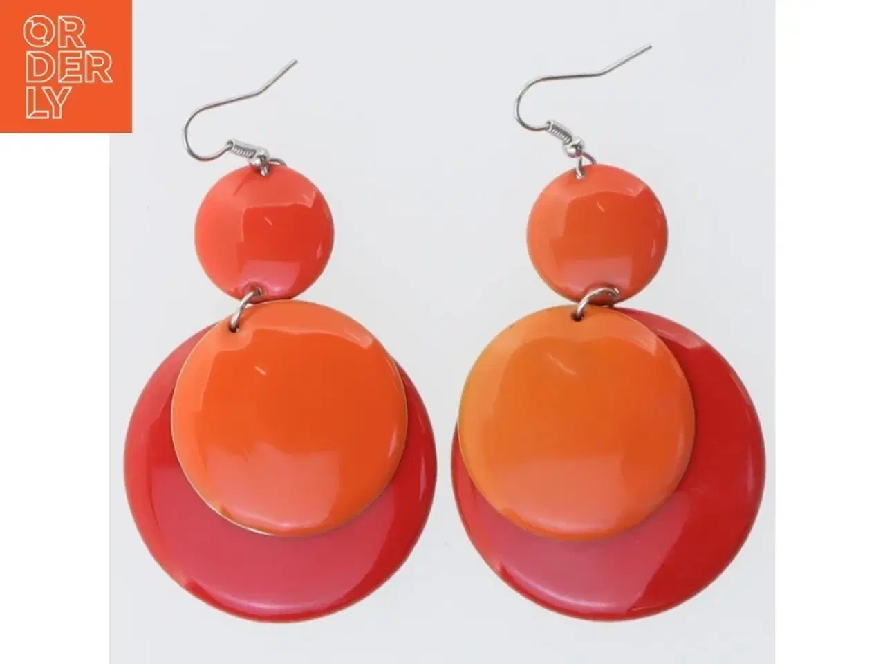 Billede 1 - Farverige øreringe (str. 4 cm)