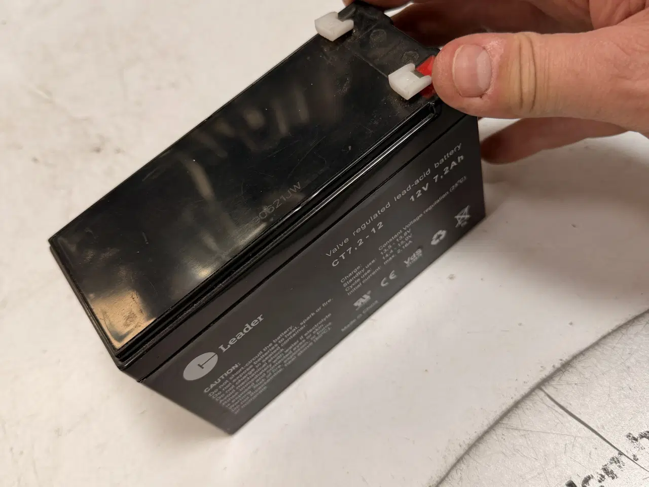 Billede 1 - Batteri til elbil 12 volt 7.2 ah