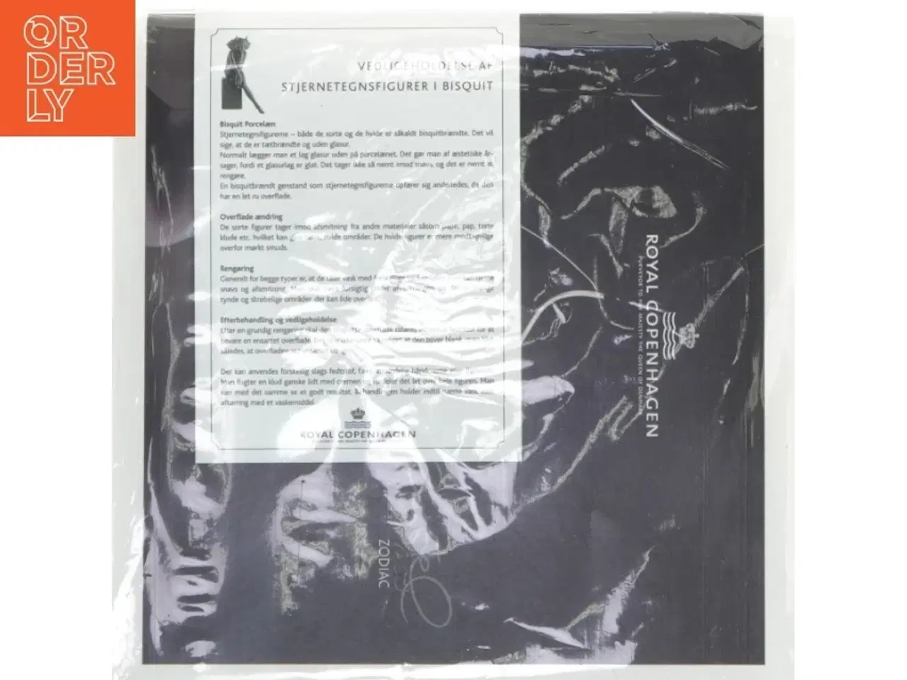 Billede 2 - Pleje/vedligeholdelsessæt til Stjernetegnsfigur fra Royal Copenhagen (str. 21 x 21 cm)