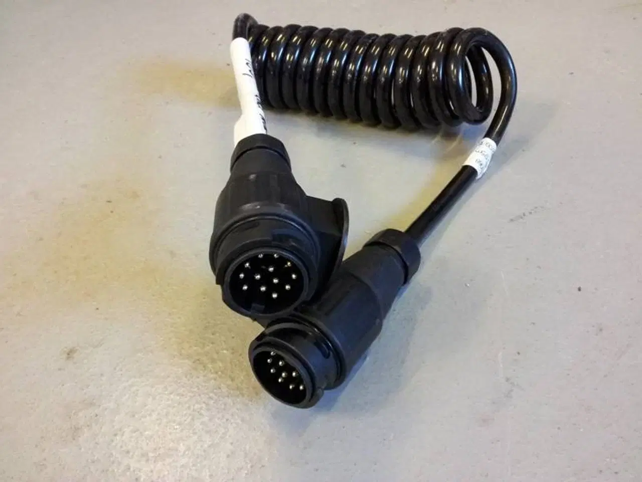 Billede 2 - Spiralkabel 13 polet - 2,0 m