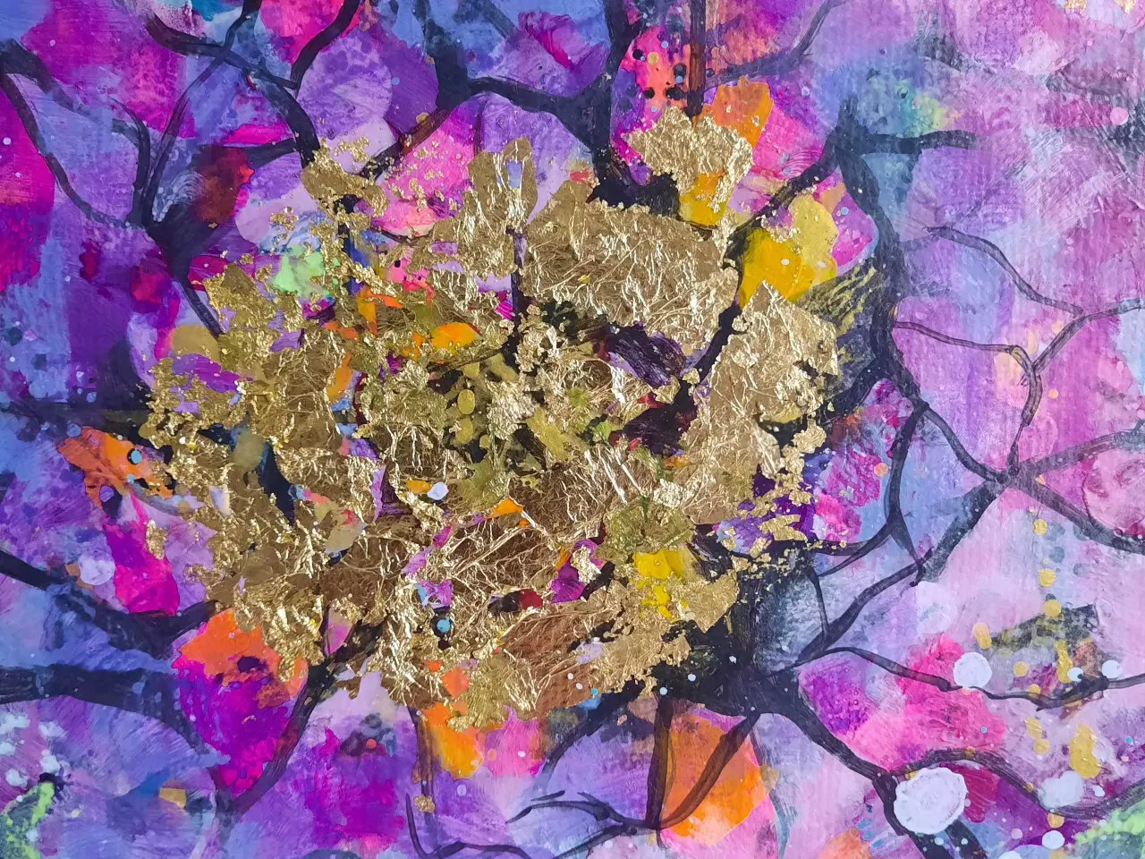 Billede 12 - Akrylmaleri på lærred 40x40 cm 