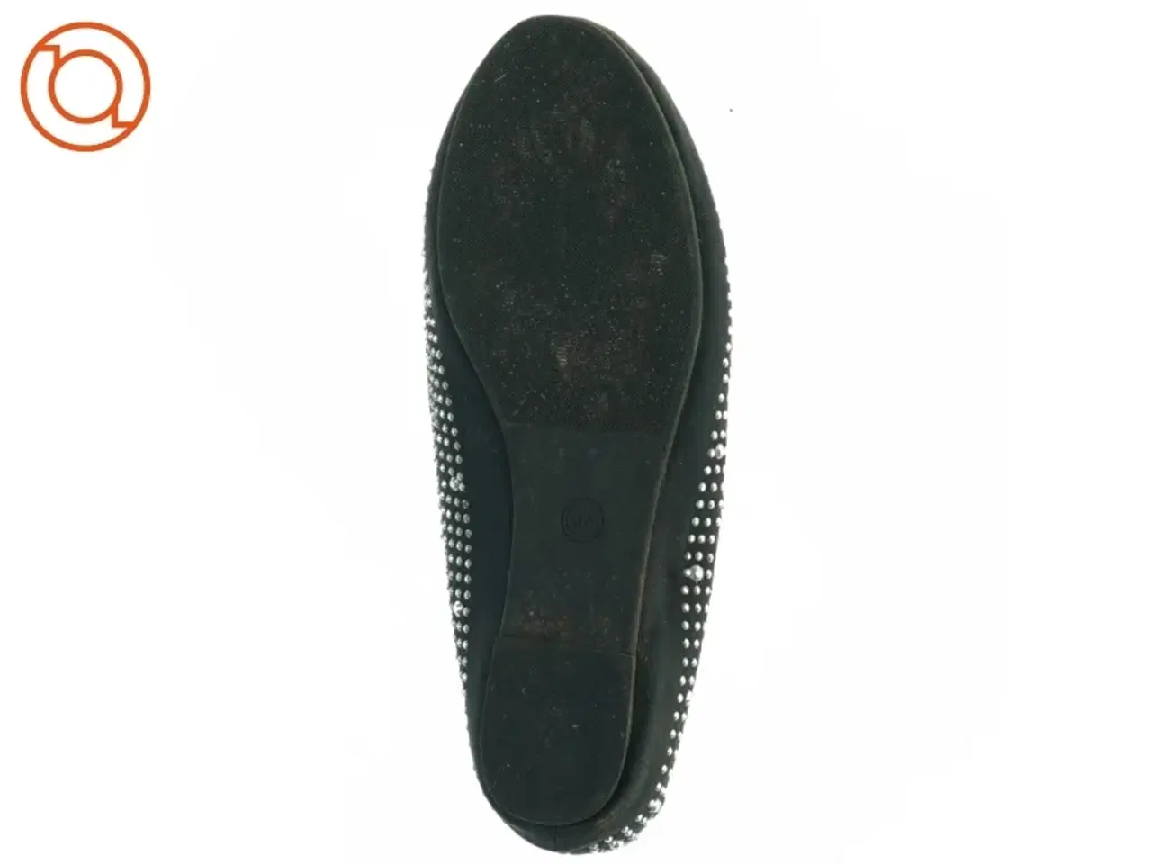Billede 7 - Sorte flade sko med nitter (str. 37)