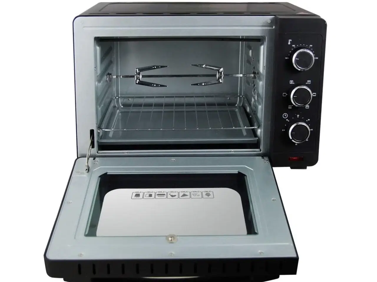 Billede 3 - Miniovn med varmluft – Esperanza 25 l, 1.600 W, sort