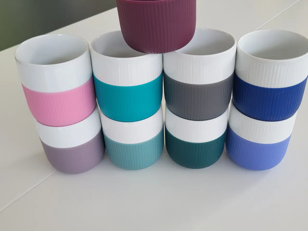 Billede 3 - 8 intakte smukke Royal Copenhagen  riflet Contrast