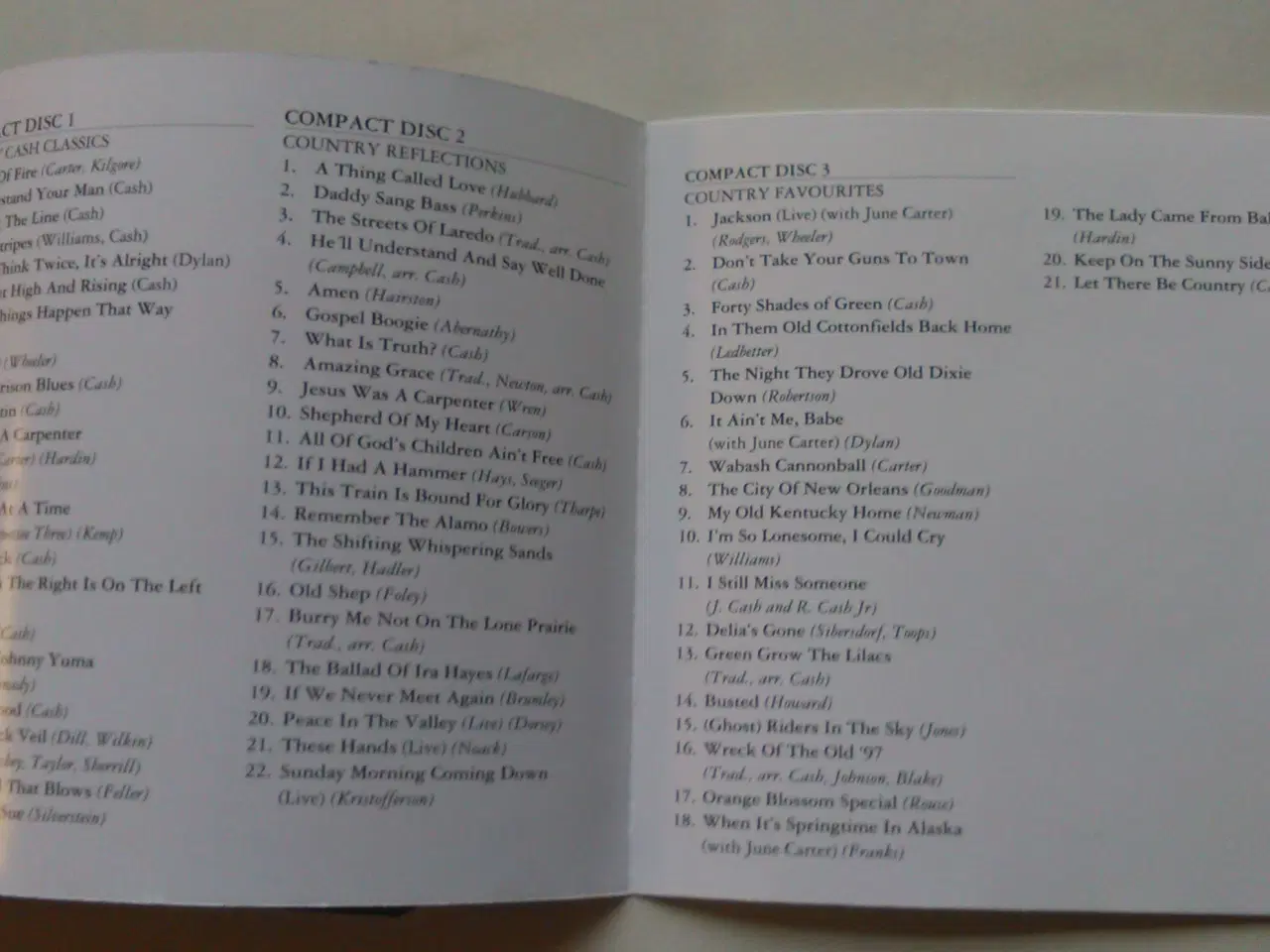 Billede 2 - Johnny Cash: Country Classics 3CD