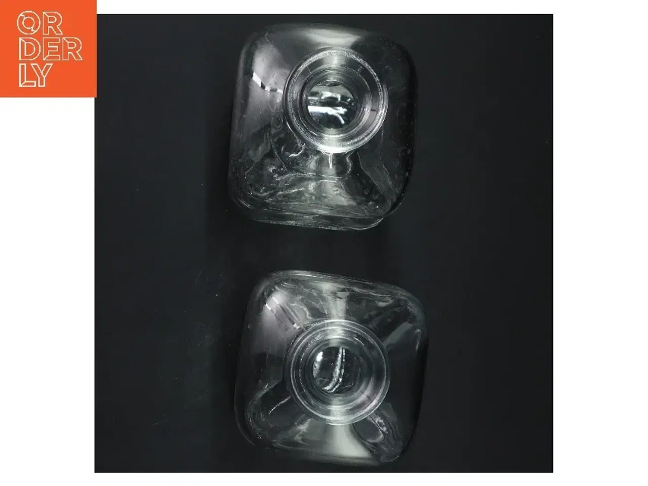 Billede 4 - Glasflasker med skrift fra Ziegler (str. 17,5 cm)