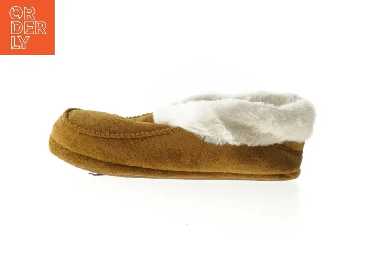 Billede 1 - Brune hjemmesko med plysfor (str. 39 )
