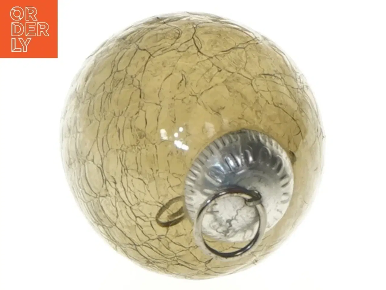 Billede 3 - Glasjulekugle med krakeleret finish (str. 11 cm)