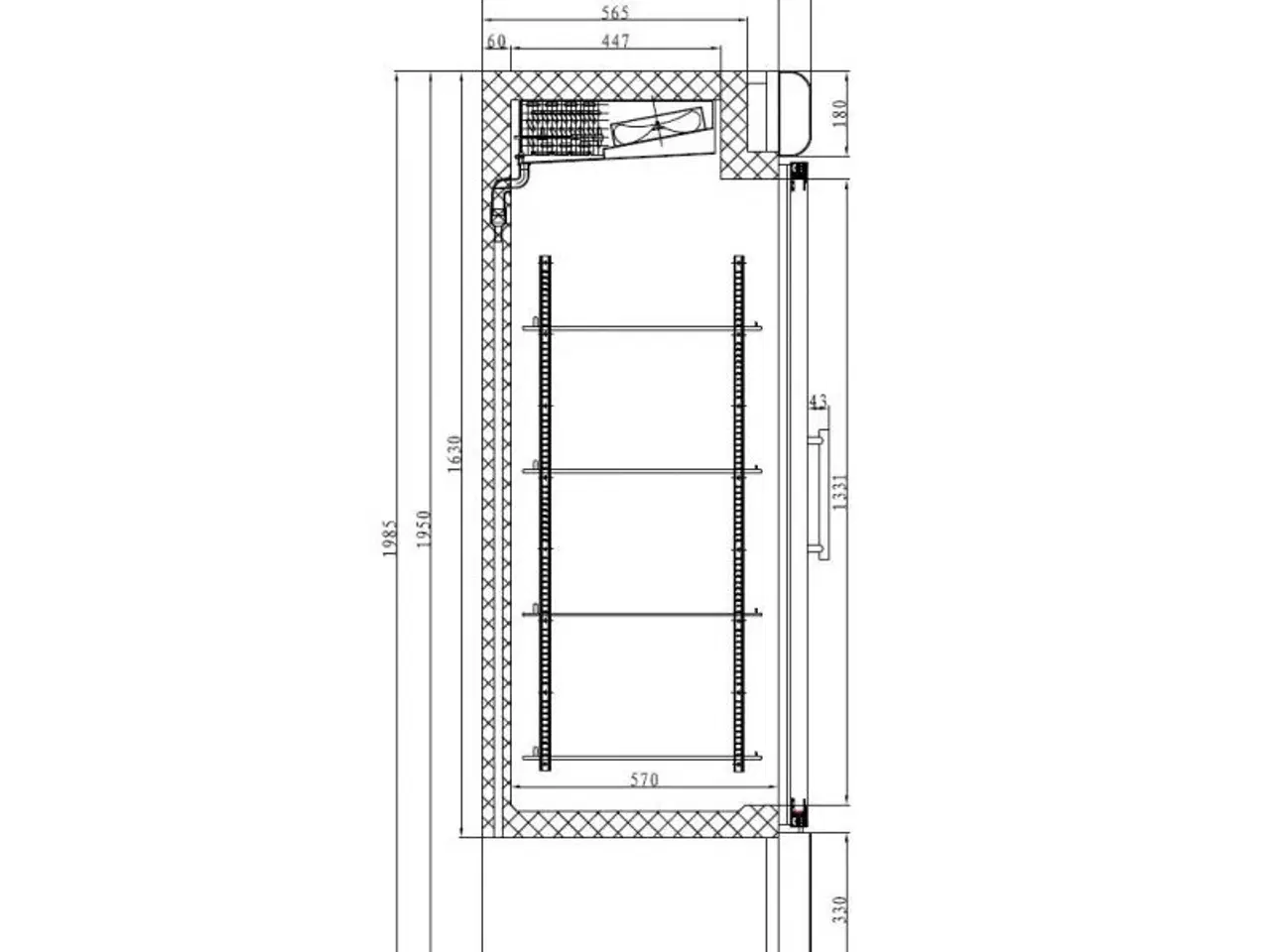 Billede 2 - Display fryseskab – 412 liter 