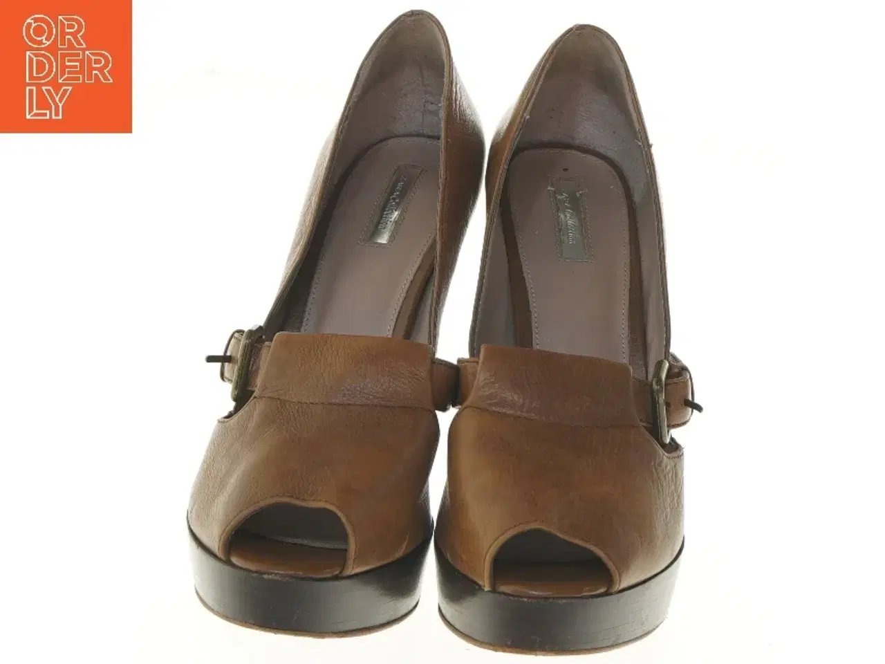 Billede 4 - Brune højhælede sko fra Zara (str. 41 )