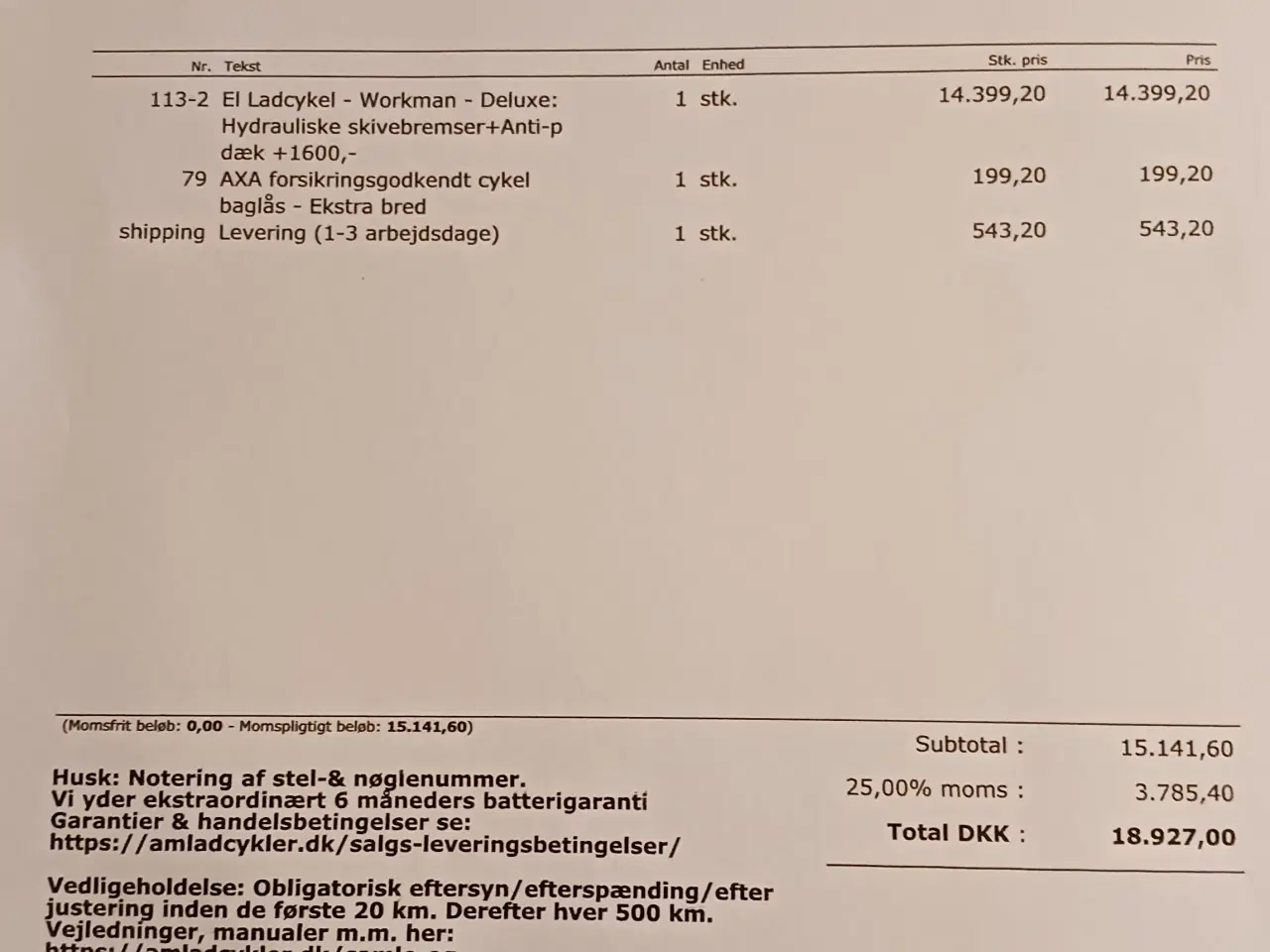 Billede 2 - El ladcykel Workman Deluxe købt sidste i juni 2025