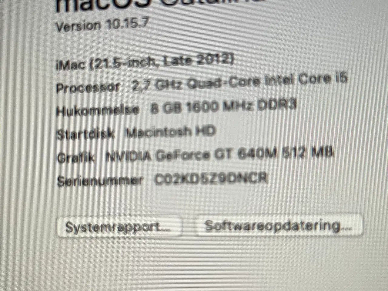 Billede 2 - iMac late 2012