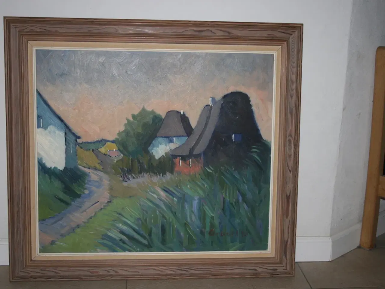 Billede 1 - Maleri af landsby