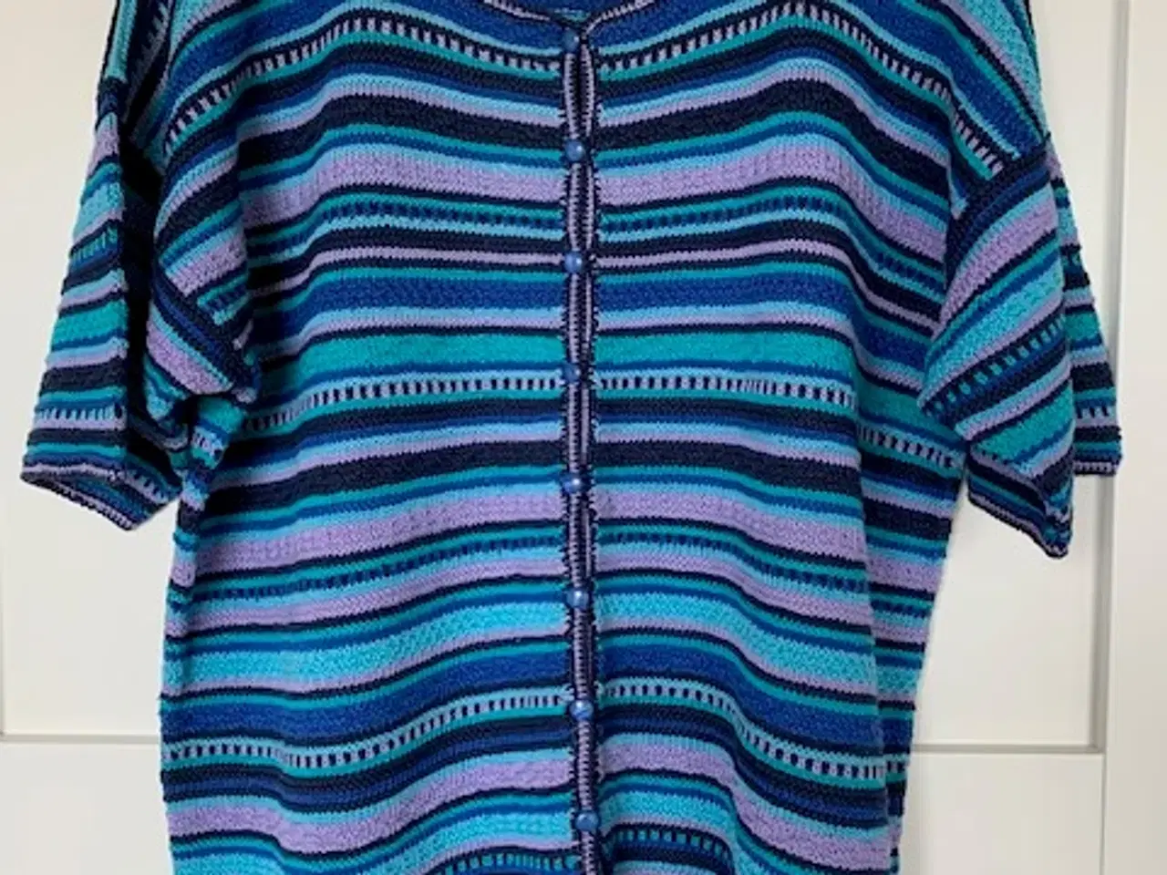 Billede 1 - Cardigan / trøje, hjemmestrikket i merc. egyptisk 