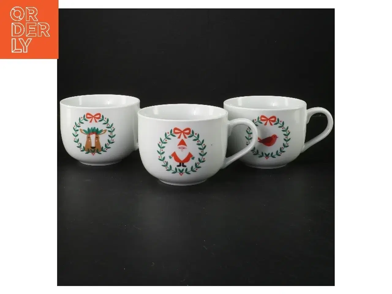 Billede 1 - Julekrus sæt med motiver fra Tiger (str. 3 styk, ø 11 cm)