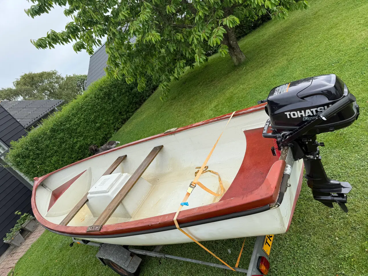 Billede 3 -  Jolle 16 fod m. Motor & trailer