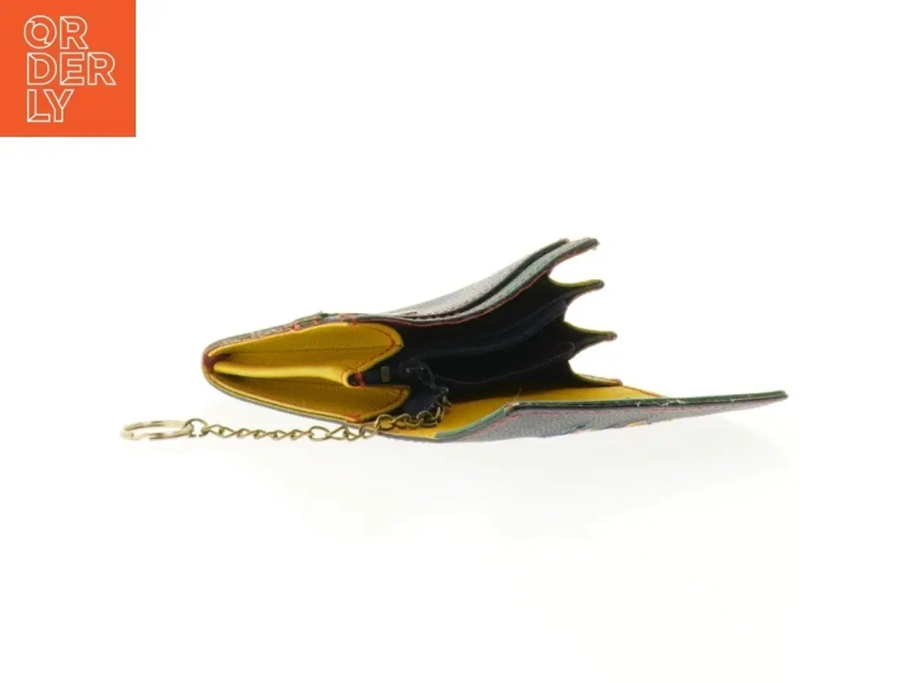 Billede 3 - Læder tegnebog med nøglering (str. 12 x 9 cm)