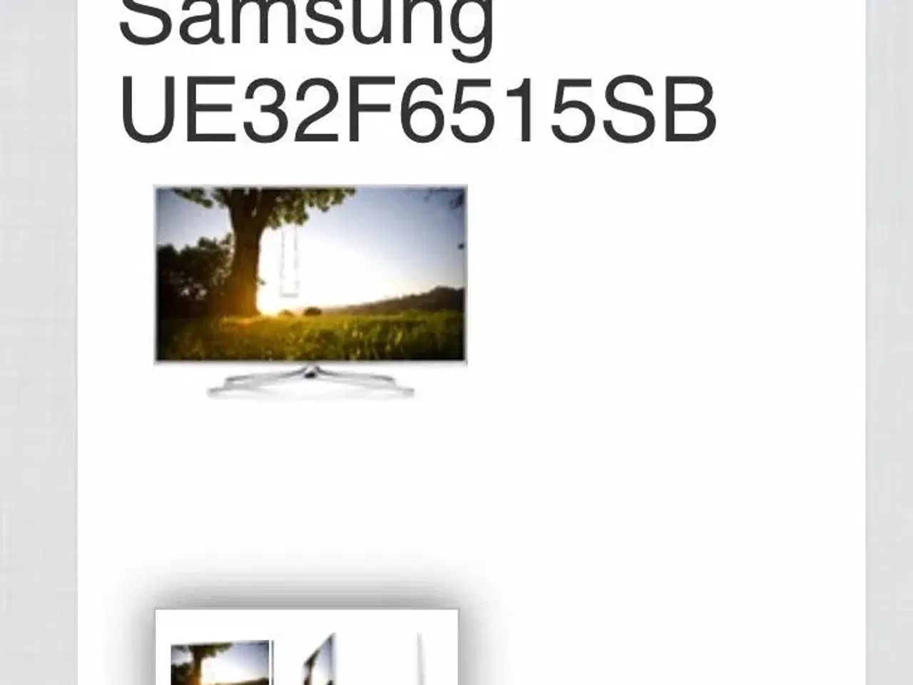 Billede 1 - Samsung UE32F6515SB