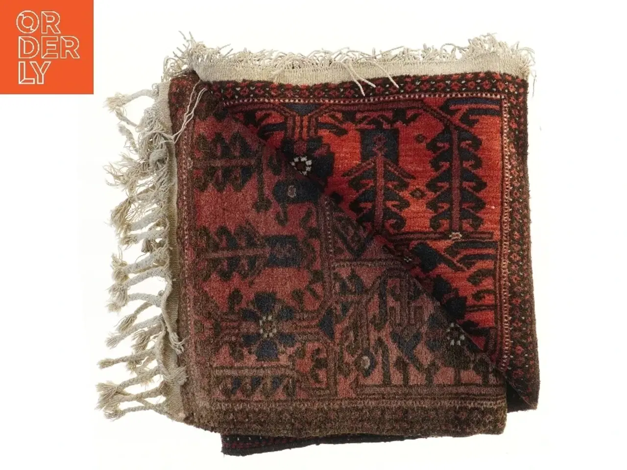 Billede 3 - Orientalsk gulvtæppe med frynser (str. 170x92 cm)