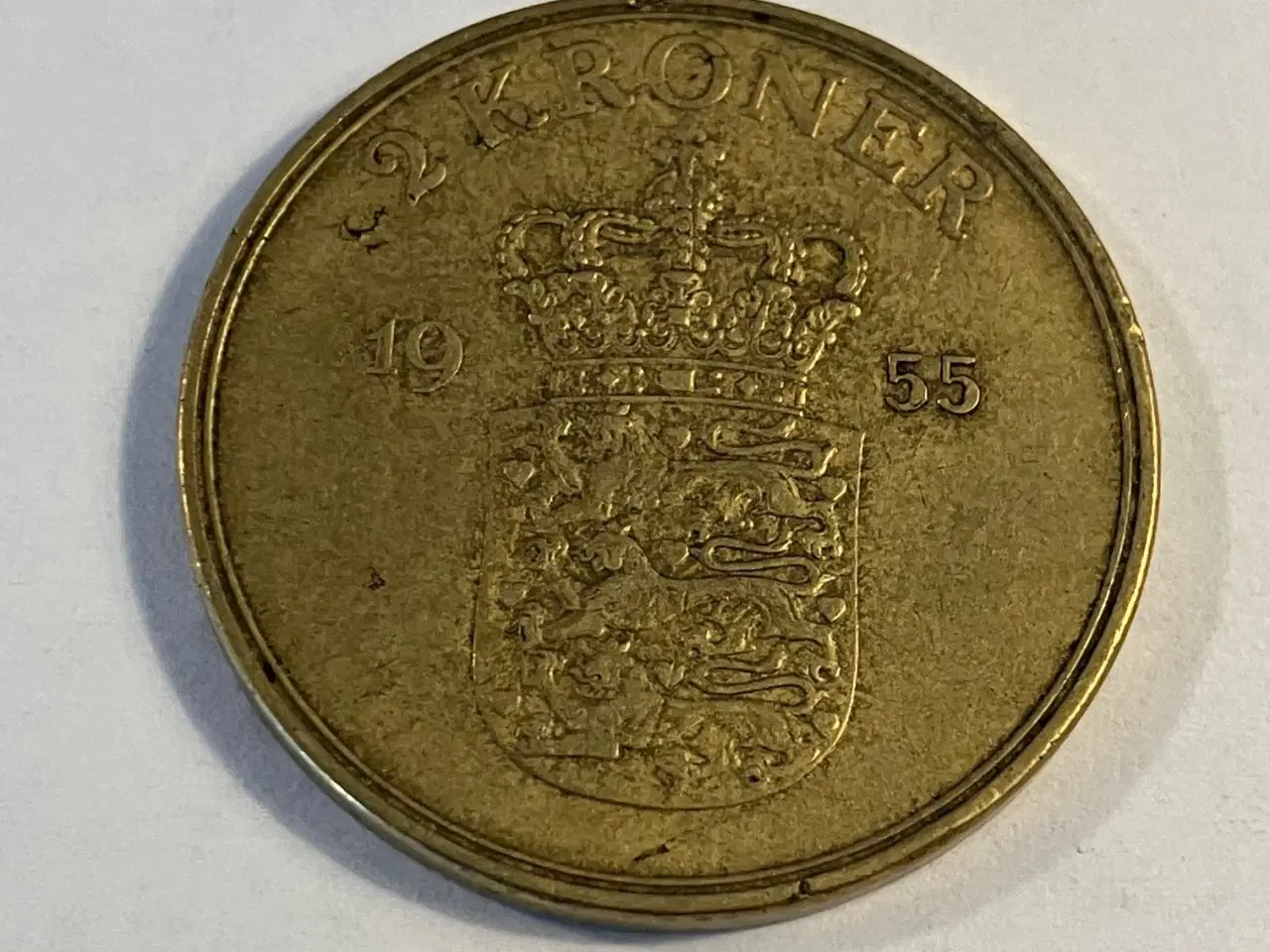 Billede 1 - 2 kroner Danmark 1955