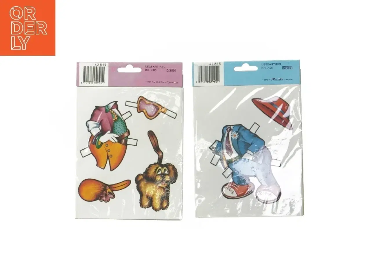 Billede 2 - Disney pusledukker med tøj fra Disney (str. 18,5x12,5 cm)