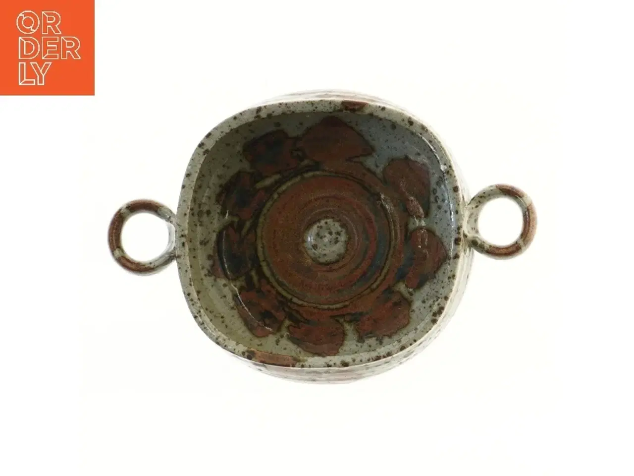 Billede 1 - Keramik skål med håndtag (str. Ø 20 cm)