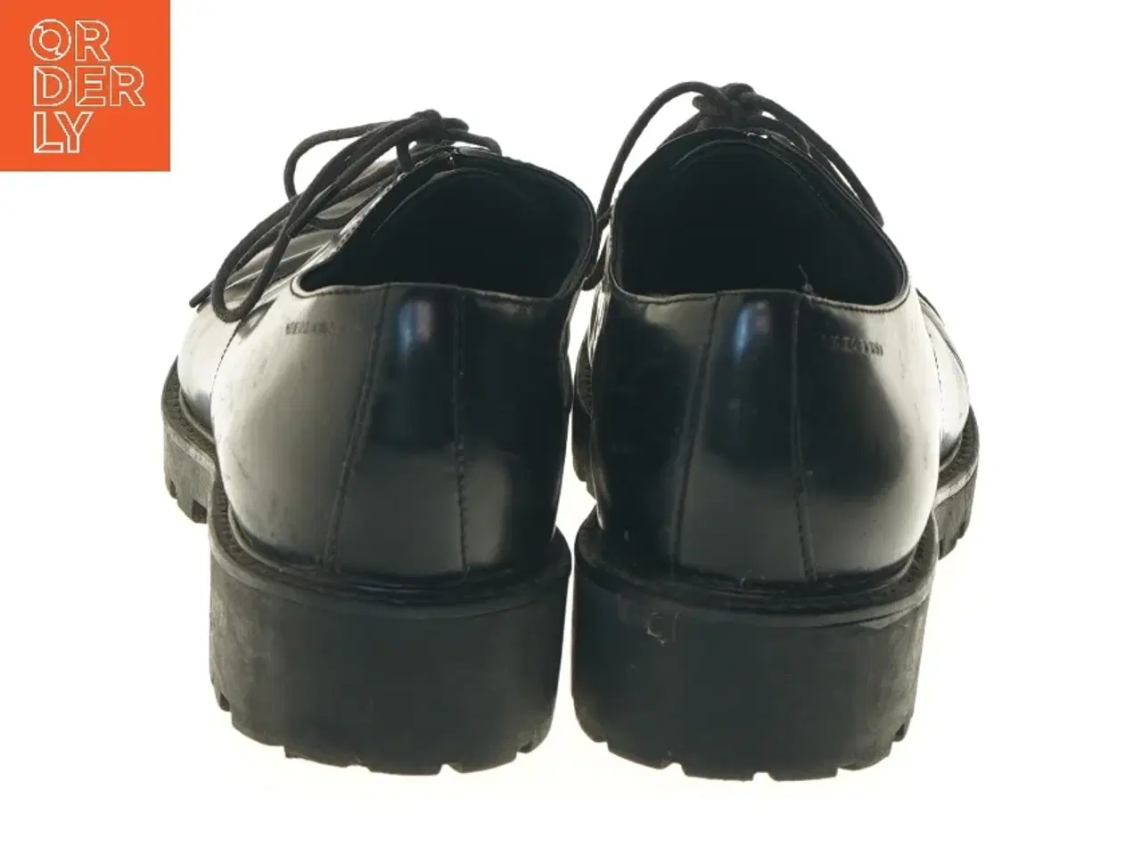Billede 3 - Sorte lædersko fra Vagabond med snørebånd fra Vagabond (str. 41 )