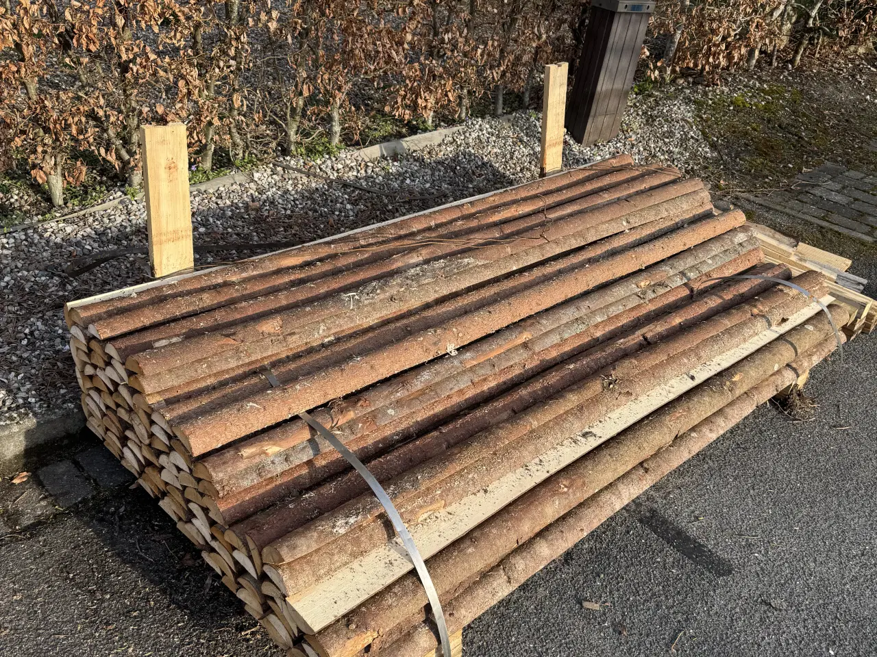 Billede 2 - Halve granrafter 6-10 cm i diameter