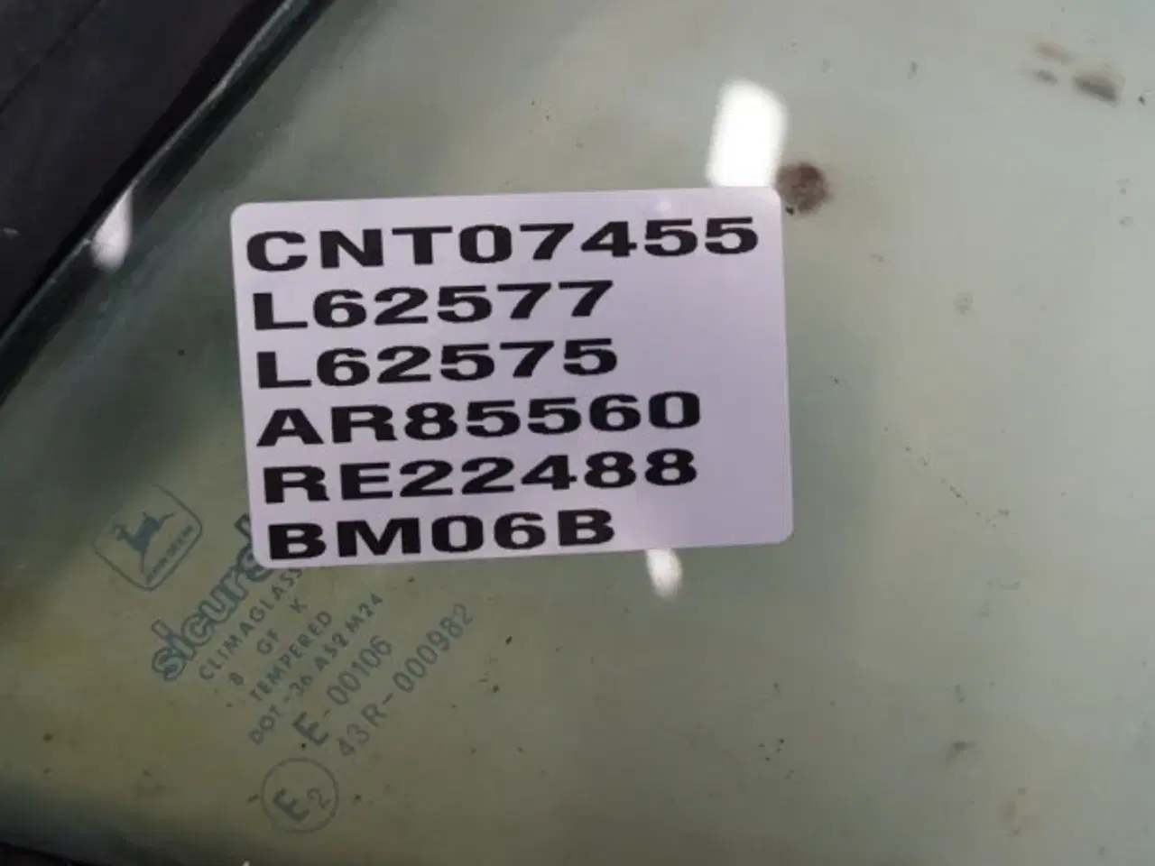 Billede 4 - John Deere 4240 Rude Glass L62577