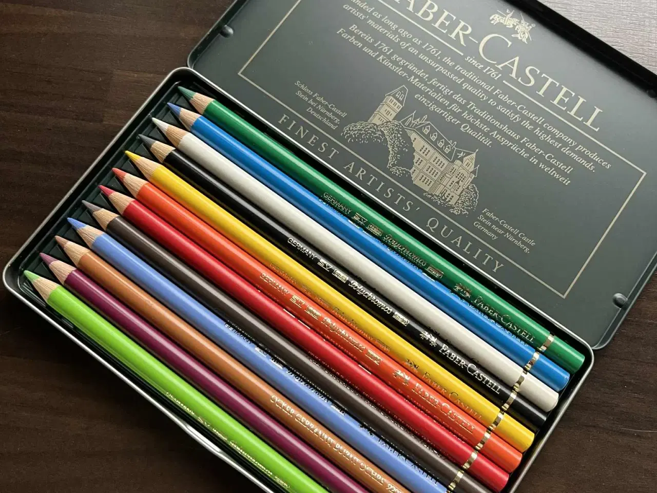 Billede 8 - Ubrugt Faber-Castell kunstnersæt + trææske + Conté