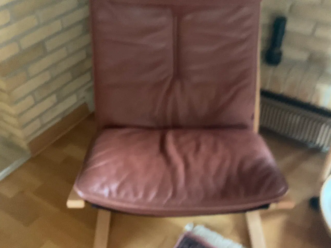Billede 1 - Lænestol i læder.