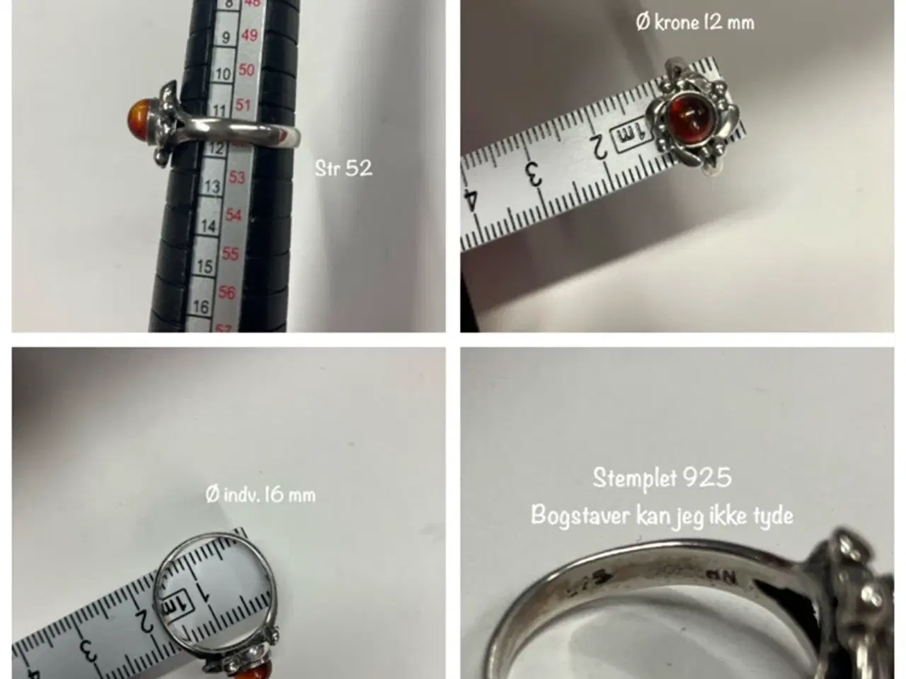 Billede 2 - Skønvirke vintage sølv ring - 925