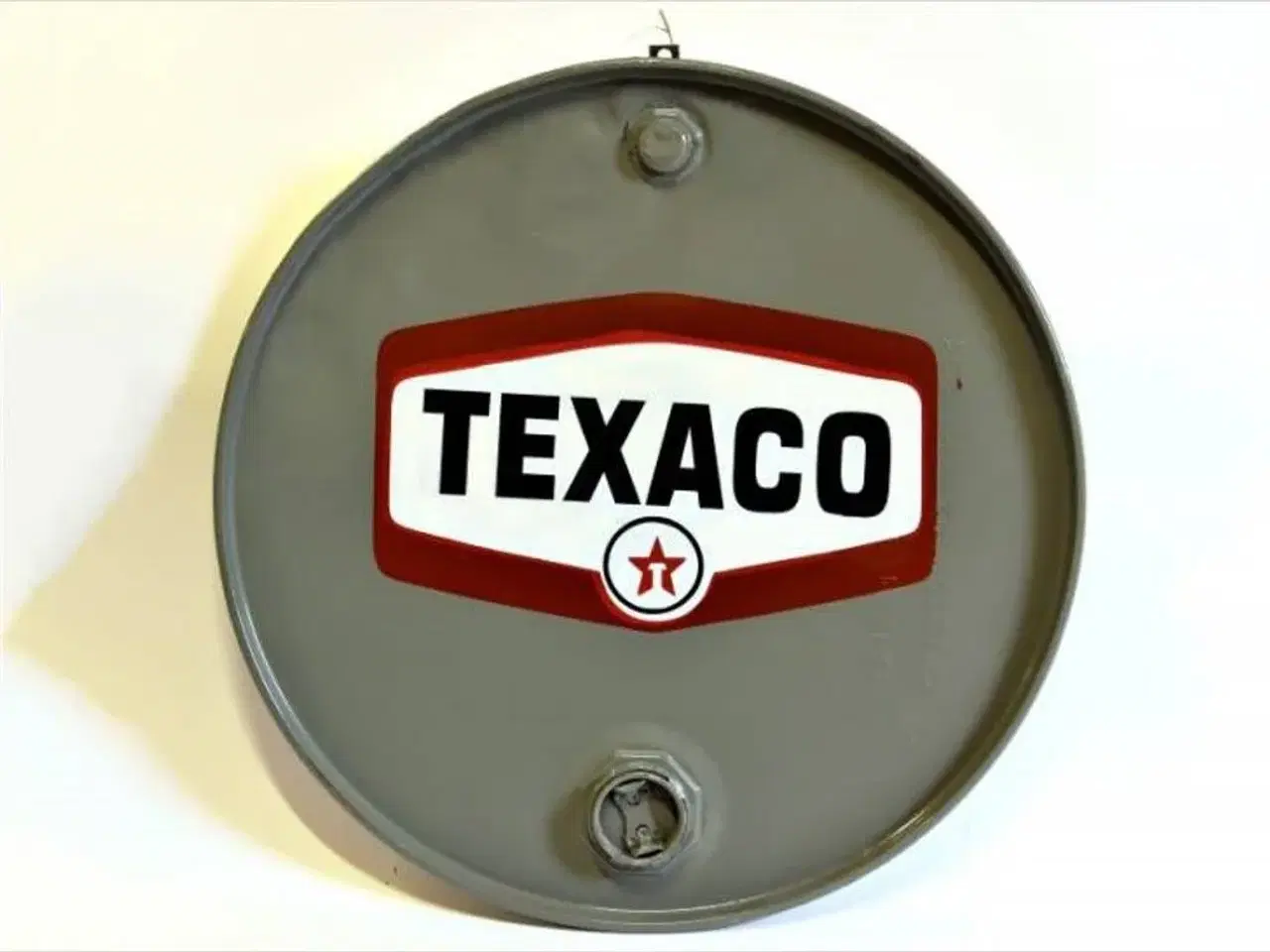 Billede 1 - Rund metal skilt med TEXACO logo